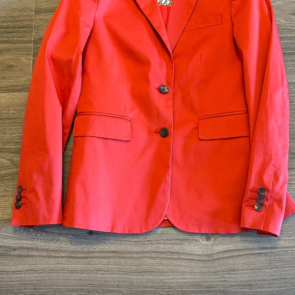 Etro Vibrant Red Jacket With Patterned Lining - image 3